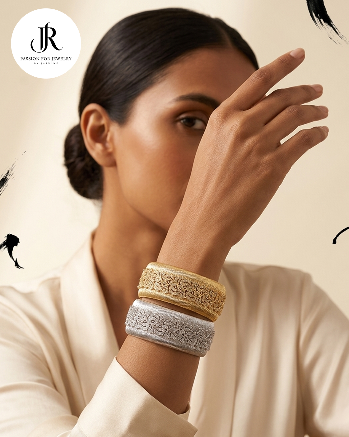Regal Vine Open Cuff Bangles