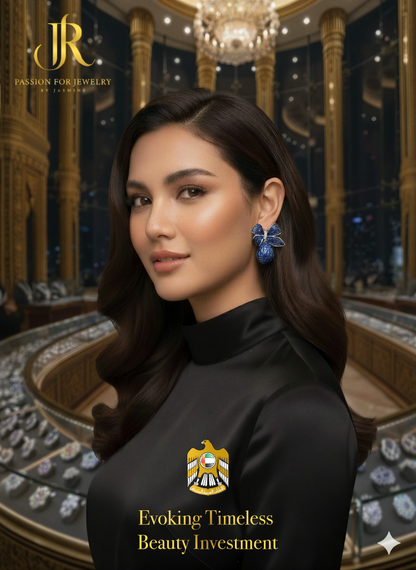 The Royal Ribbon Drop Earrings (Invisible Collection)