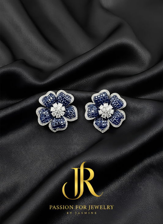 The Celestial Bloom Drop Earrings (Invisible Collection)
