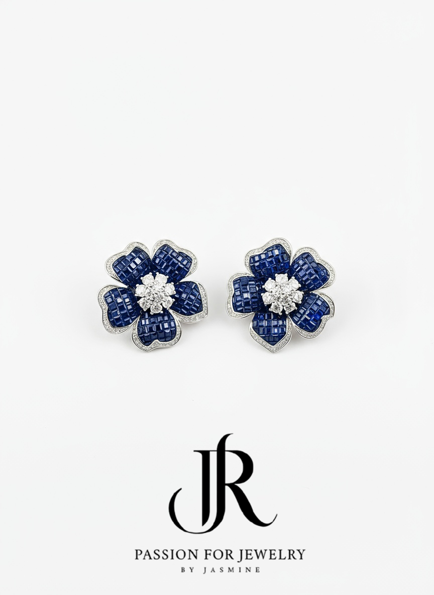 The Celestial Bloom Drop Earrings (Invisible Collection)