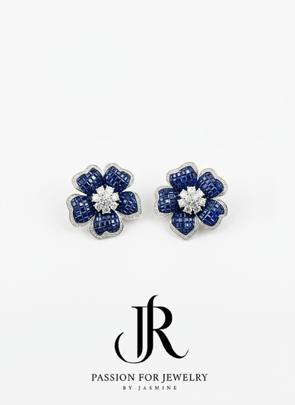 The Celestial Bloom Drop Earrings (Invisible Collection)