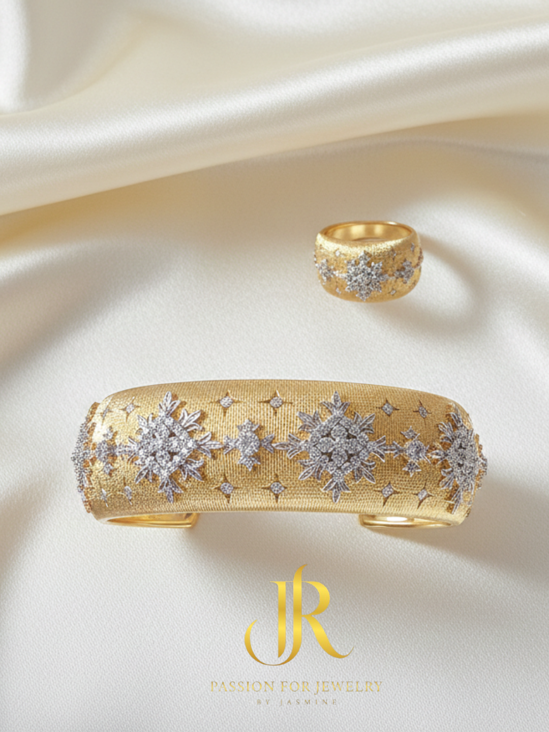The Celestial Gold Cuff & Ring Set (Starlight Collection)