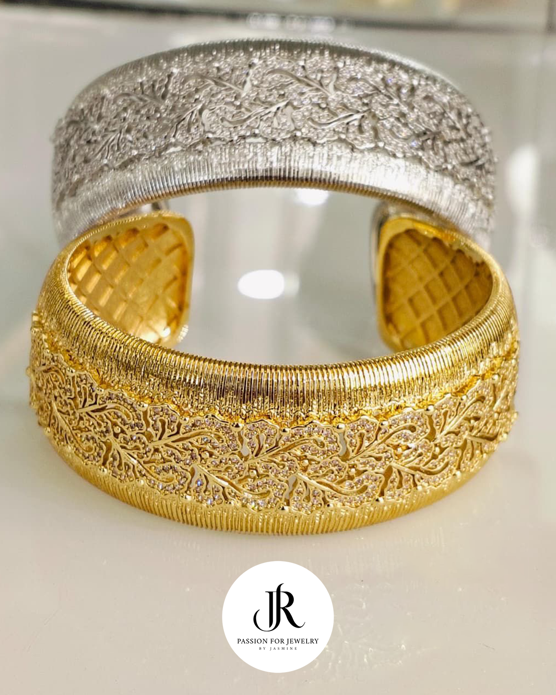 Regal Vine Open Cuff Bangles