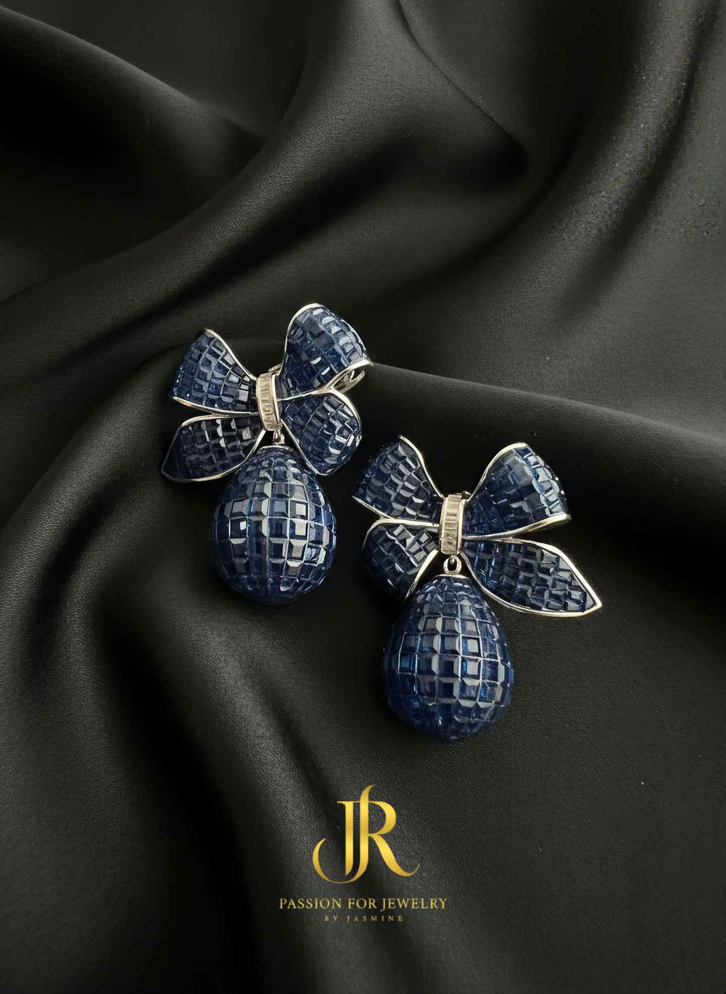 The Royal Ribbon Drop Earrings (Invisible Collection)