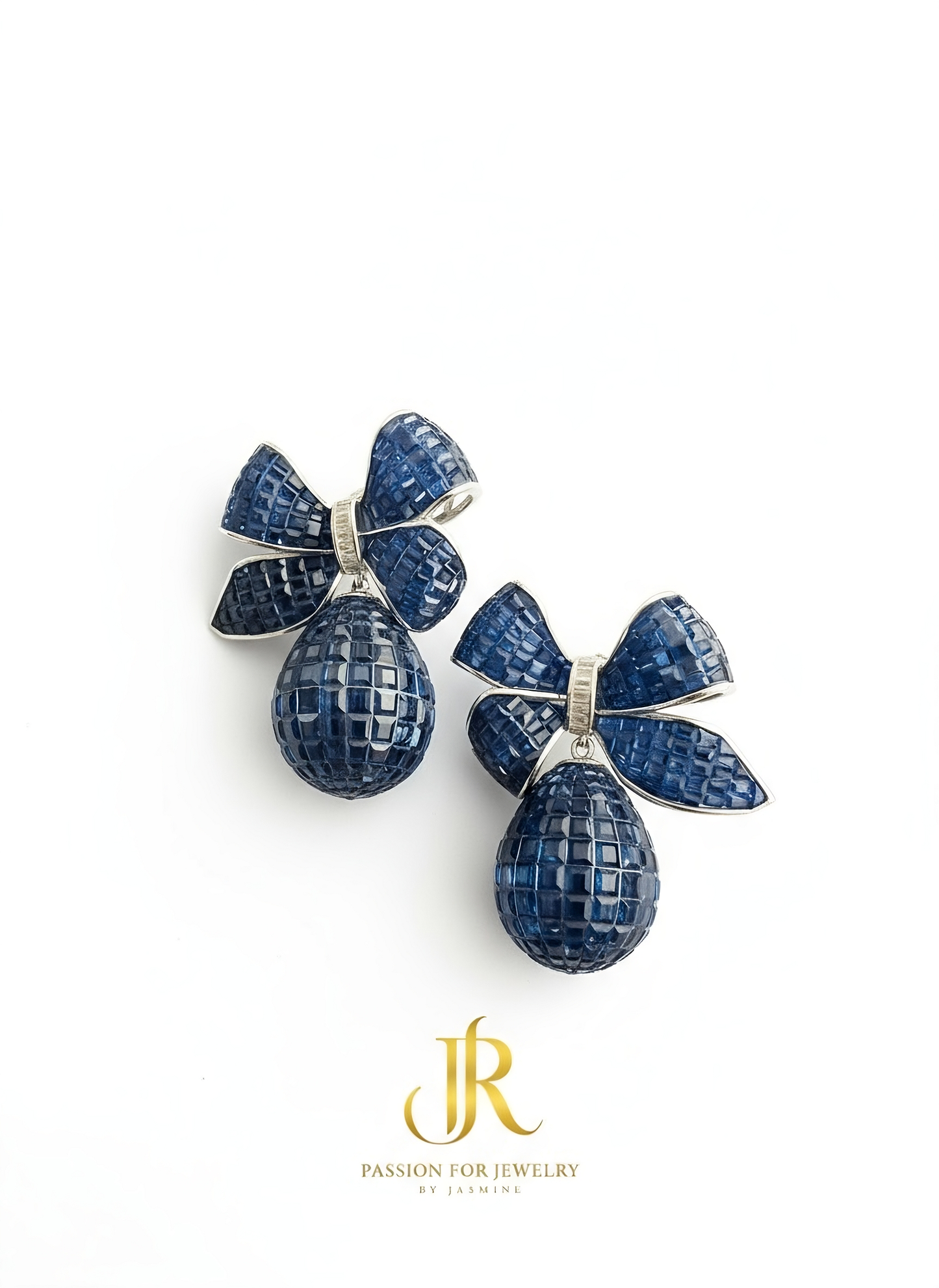 The Royal Ribbon Drop Earrings (Invisible Collection)