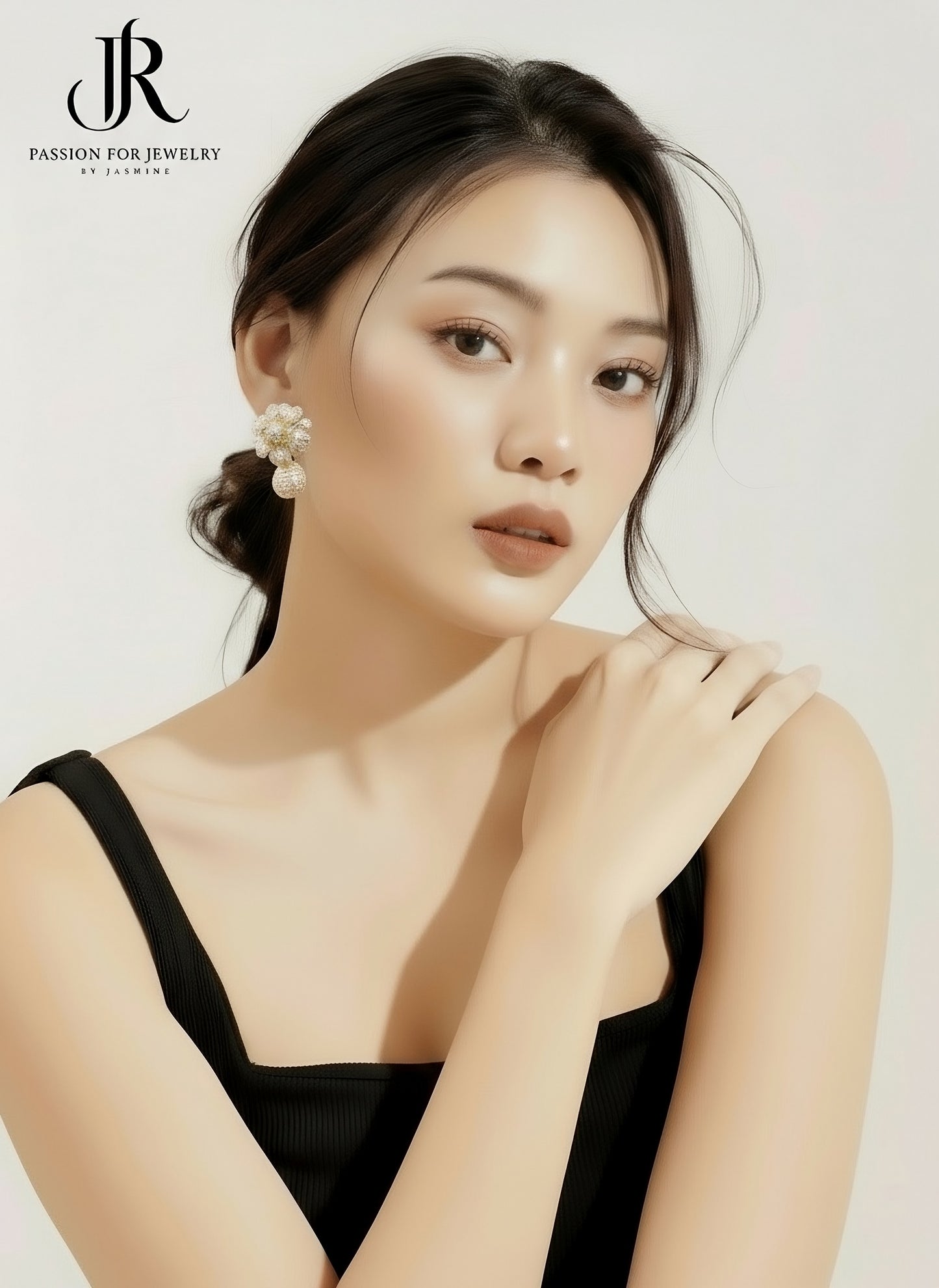 The Golden Bloom Drop Earrings (Invisible Collection)